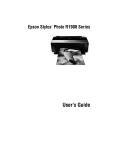 Epson R1900 - Stylus Photo Color Inkjet Printer User`s guide