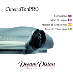 Dream Vision CinemaTenPRO User manual