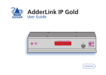 ADDER AdderLink IP Gold User guide
