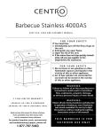Centro Barbecue Stainless 4000 Safe use Troubleshooting guide