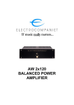 ELECTROCOMPANIET AW220 Owner`s manual