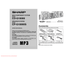 Sharp CD-G10000S Operating instructions