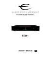 ELECTROCOMPANIET ECI4 Owner`s manual