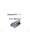 Compuprint 9300 User manual