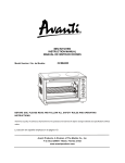 Avanti OCRB43W Instruction manual