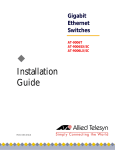 Allied Telesis AT-RPS8000 Installation guide