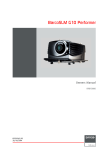 Barco SLM G10 Instruction manual