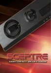 Sceptre Sound Bar User manual