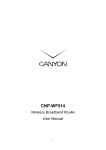 Canyon CNP-WF514A User manual