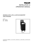 Vulcan-Hart ECONOFRY EF3 ML-52099 Specifications