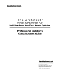 Audio Control Architect 200 Specifications