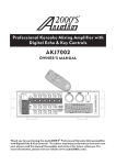 Audio2000's AKJ7002 Owner`s manual