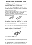 Dataman Cipher 1660 BT Portable User manual