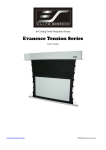 Elite Screens Evanesce Tension Series User`s guide