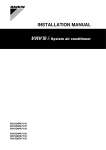 Daikin RXYSQ4P Installation manual