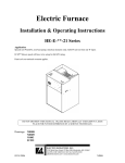 Electro Industries HE-E-**-21 Series Operating instructions