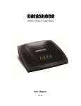 Datasheen D902AC User manual