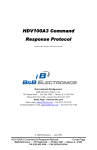 HDV100A3 Command Response Protocol