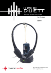 Comfort audio Comfort Duett User manual