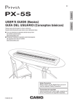 Casio Privia PX-5S User`s guide