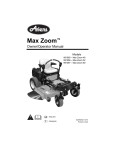 Ariens 991074-Max Zoom 52 Specifications