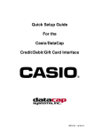 Casio TE-7000S Setup guide