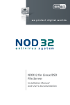 ESET NOD32 ANTIVIRUS - FOR LINUX-BSD MAIL SERVER Installation manual