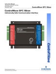 Emerson ControlWave GFC IStran Instruction manual