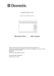 Dometic DCMW11B.F User`s manual