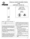 Empire Comfort Systems DV-55T-1 Owner`s manual