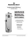 Bradford White 47808A Service manual