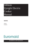 Euromaid CUF54 Technical information