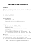 ACT LABS PC TV USB Light Gun Manual