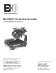 Barranca Diamond BD-2003E Owner`s manual