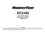 Drawmer Masterflow DC2496 Specifications