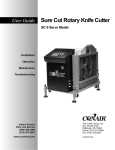 Conair Sure Cut Rotary Knife Cutter SC-5 User guide