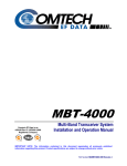 Comtech EF Data MBT-4000 Product specifications
