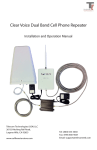 Clear Voice Cellular Repeater Specifications