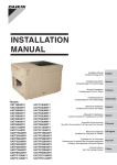 Daikin IM-820 Installation manual