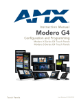 AMX Modula Instruction manual