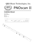 QRS Music Technologies Ancho Installation manual