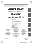 Alpine CDA-9885R Owner`s manual