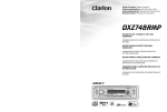 Clarion DXZ748RMP Owner`s manual