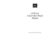 CFW-8A Color Filter Wheel Manual