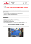 read the operating and maintenance manual programming console