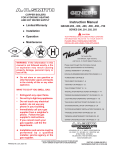 A.O. Smith EQ 280 G Instruction manual