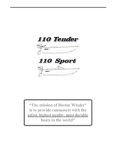 Boston Whaler 110 Tender Owner`s manual