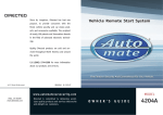 Automate 4204A Instruction manual