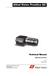 Allied Vision Technologies GC1280 Instruction manual