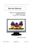 ViewSonic VA1903wm Service manual